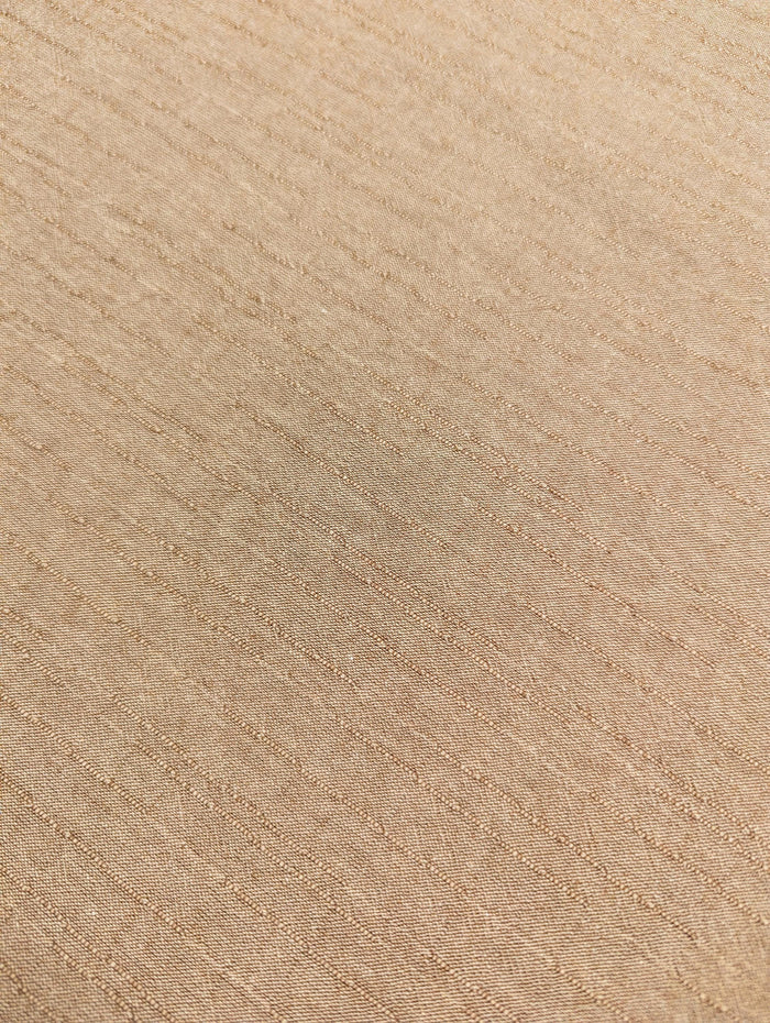 MYD - Yarn Dyed Textured Cotton Fabric - Light Brown