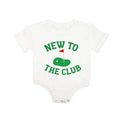 New To The Club Patch Short Sleeve Romper