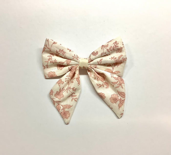 Nora Bow Pink Toile