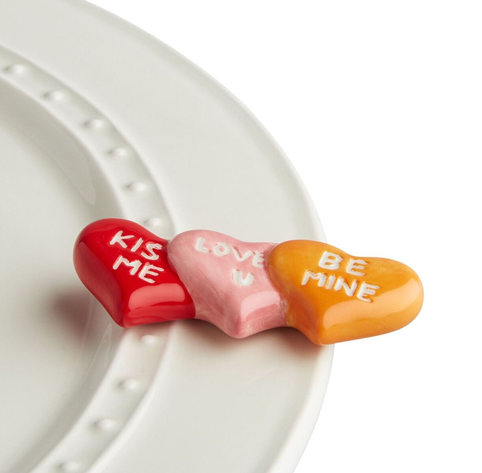Nora Fleming It's a Love Thing Hearts Mini — Valentine's Day decorative attachment for Nora Fleming serveware