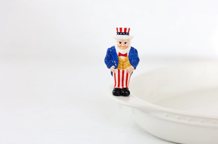Nora Fleming Uncle Sam Mini — Fourth of July decorative attachment for Nora Fleming serveware