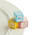 Nora Fleming Baby Blocks Mini — baby shower decorative attachment for Nora Fleming serveware
