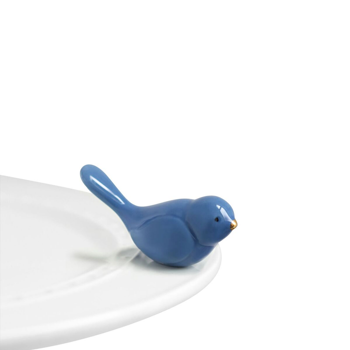 Nora Fleming Bluebird Mini — spring decorative attachment for Nora Fleming serveware