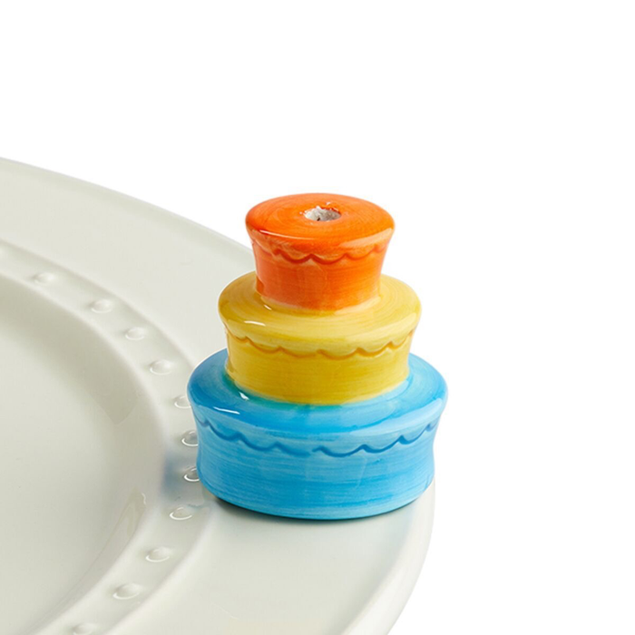 Nora Fleming Candle Holder Cake Mini — birthday decorative attachment for Nora Fleming serveware