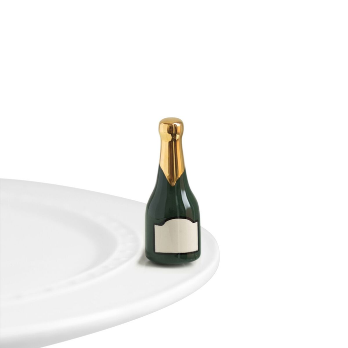 Nora Fleming Champagne Mini — celebration decorative attachment for Nora Fleming serveware