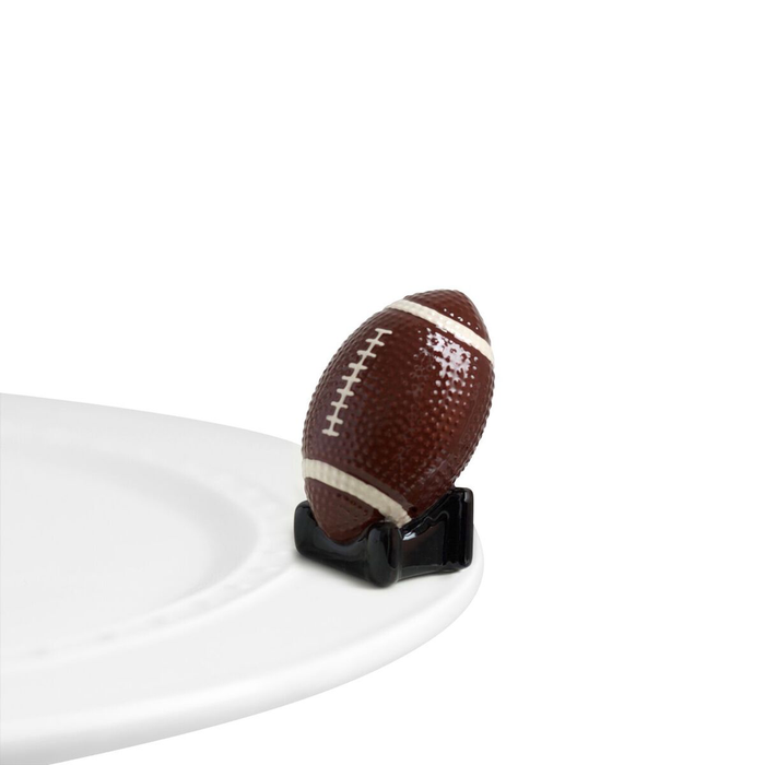 Nora Fleming Football Mini — sports decorative attachment for Nora Fleming serveware, football gift