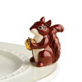 Nora Fleming Mr. Squirrel Mini — fall decorative attachment for Nora Fleming serveware