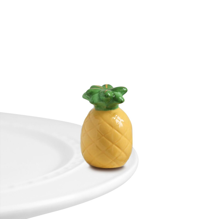 Nora Fleming Pineapple Mini — tropical decorative attachment for Nora Fleming serveware