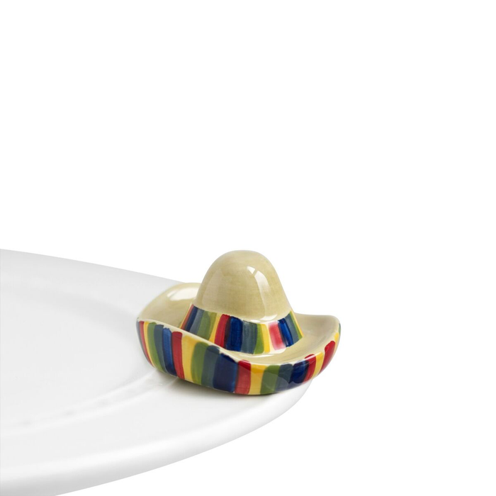 Nora Fleming Sombrero Mini — fiesta decorative attachment for Nora Fleming serveware