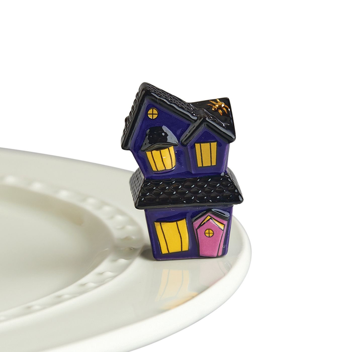 Nora Fleming Spooky House Mini — Halloween decorative attachment for Nora Fleming serveware