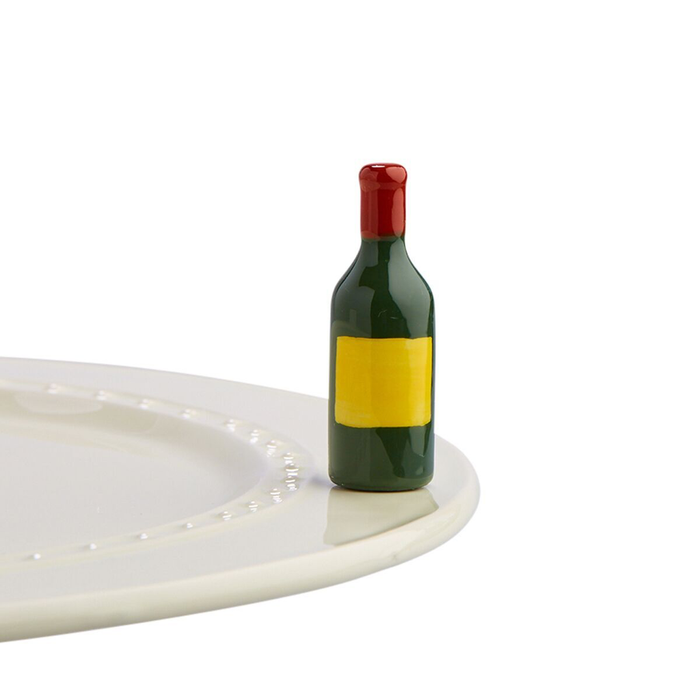 Nora Fleming Wine Bottle Mini — decorative attachment for Nora Fleming serveware, wine lover gift