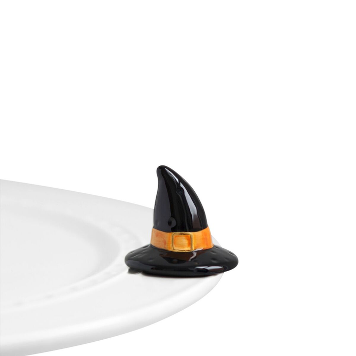 Nora Fleming Witch Hat Mini — Halloween decorative attachment for Nora Fleming serveware