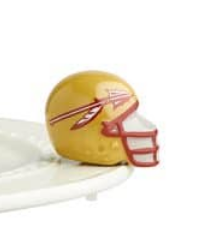 Nora Fleming College Helmet Mini — close up detail view