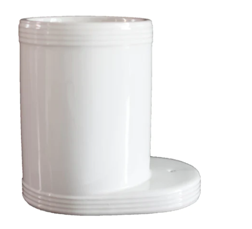 Nora Fleming Utensil Crock — styled with minis on kitchen counter