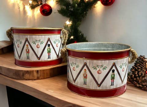 Nutcracker Drum Containers