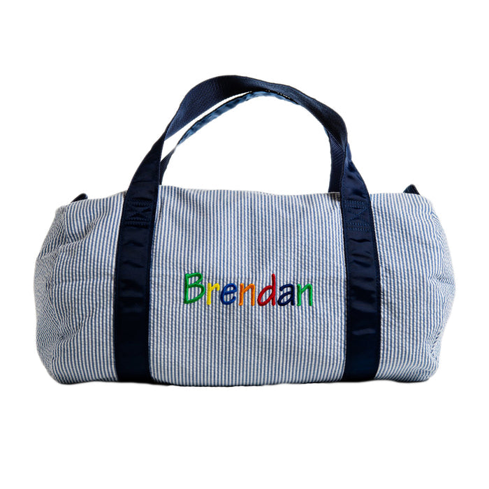 Oh Mint personalized children's duffel bag — embroidered name included, kids travel bag