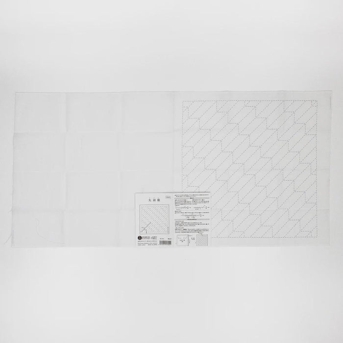 Olympus - Arrow Fletching Cotton Sashiko Sampler Cloth - White