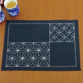 Olympus - Asanoha Placemat Sashiko Sampler Kit - White on Blue