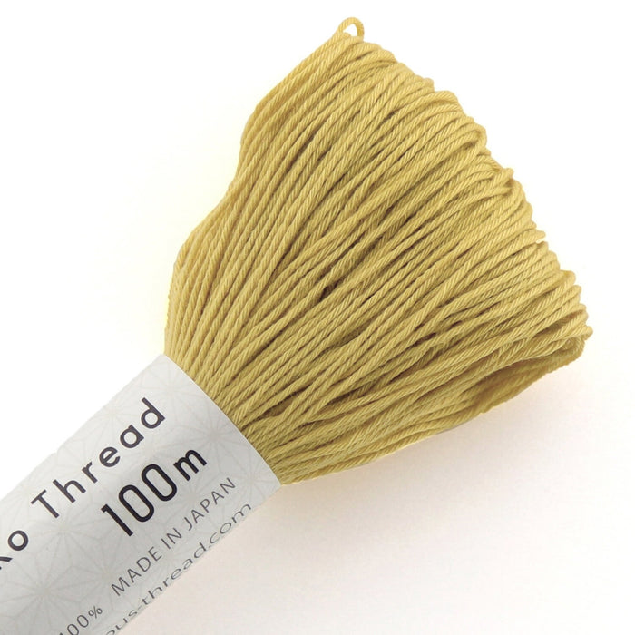 Olympus - Cotton Sashiko Thread 100m Skein - Color #106 Tan Khaki