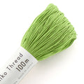 Olympus - Cotton Sashiko Thread 100m Skein - Color #107 Lime Green