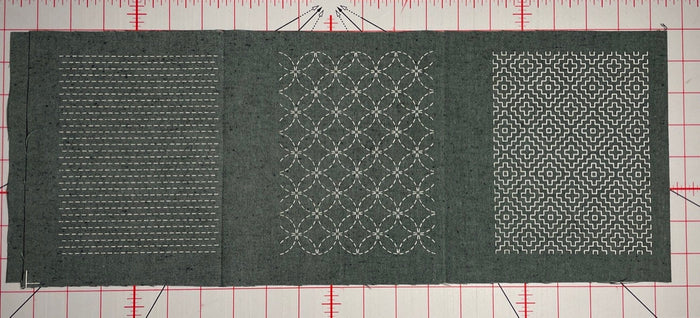 Olympus - Fabric Patch Mending Collection Sashiko Cloth - Aqua Blue