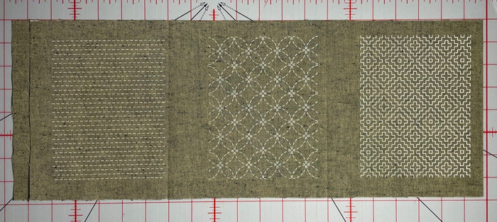 Olympus - Fabric Patch Mending Collection Sashiko Cloth - Gray