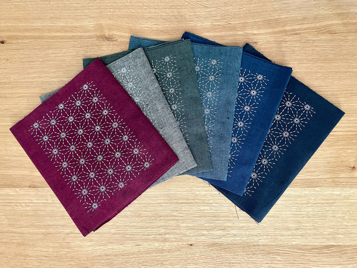 Olympus - Fabric Patch Mending Collection Sashiko Cloth - Gray