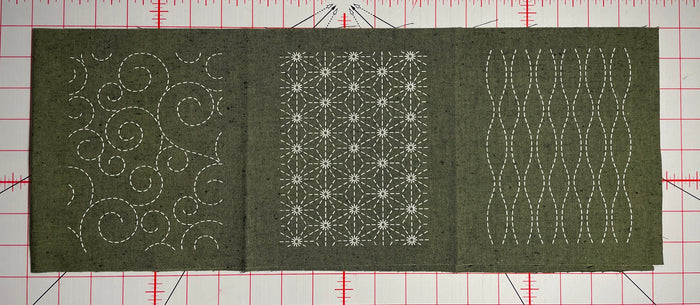 Olympus Japanese Sashiko Patch Mending Collection, Green