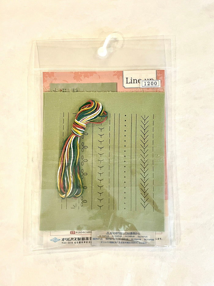 Olympus - Garden Party Level 1 Embroidery Sampler Kit - Green