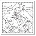 Olympus - Kintaro Cotton Sashiko Sampler Cloth - White