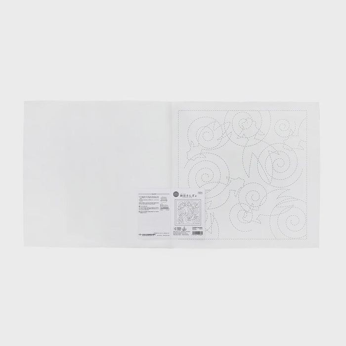 Olympus - Koi Pond Cotton Sashiko Sampler Cloth - White