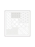 Olympus - Matching Patterns Collection "Chiyogami" Cotton Sashiko Sampler Cloth - White