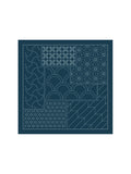 Olympus - Matching Patterns Collection "Chiyogami" Cotton Sashiko Sampler Cloth - Navy