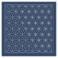 Olympus - Nagomi Collection "Hanaguruma" Cotton Sashiko Sampler Cloth - Navy