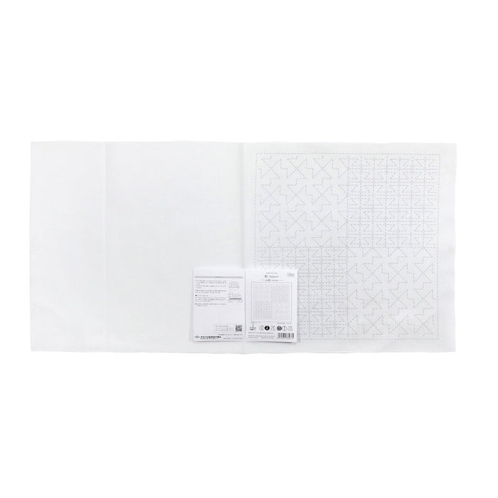 Olympus - Nagomi Collection "Yamaji" Cotton Sashiko Sampler Cloth - White