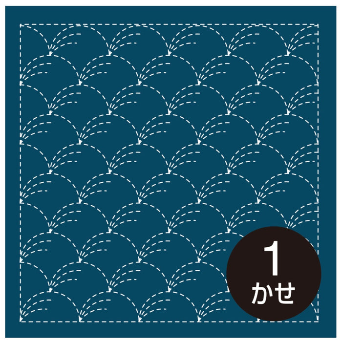 Olympus - Nowaki Cotton Sashiko Sampler Cloth - Navy Blue
