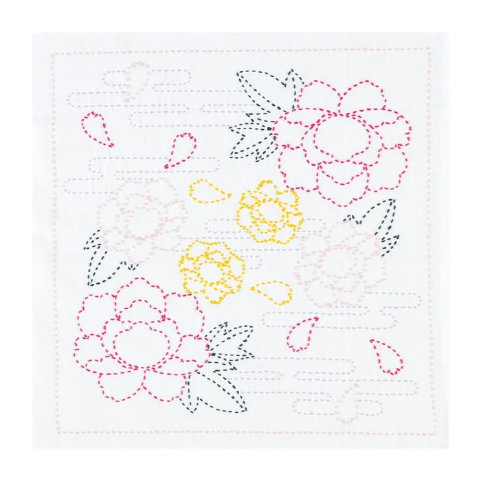 Olympus - Peony Cotton Sashiko Sampler Kit - White
