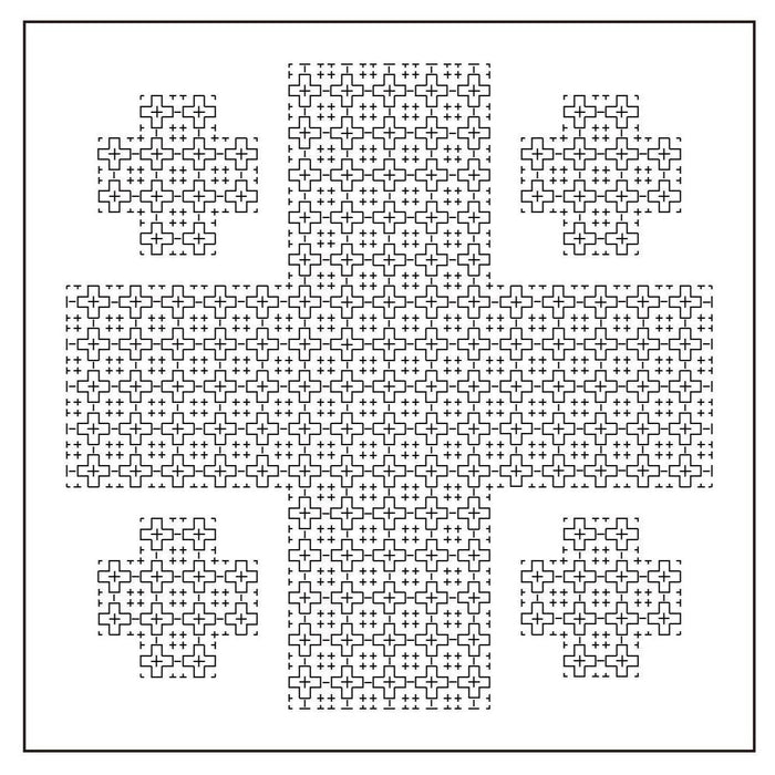 Olympus - Pray Cotton Sashiko Sampler Cloth Ayufish Collection - White