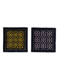 Olympus - Sashiko Coaster "Buds and Cherry Blossom" Sampler Kit - Navy