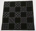 Olympus Japanese sashiko sampler preprinted navy blue cotton fabric kit with thread SK-290