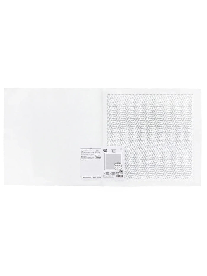 Olympus - Single Stitching Collection "Kagome" Cotton Sashiko Sampler Cloth - White