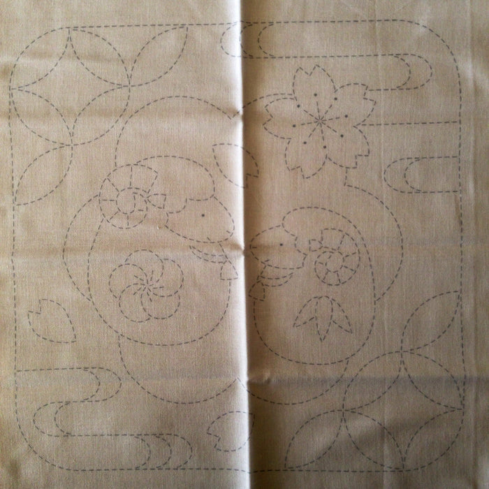 Olympus - Year of the Sheep Cotton Sashiko Sampler Cloth - White