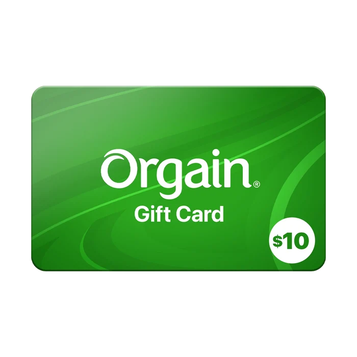 front of Orgain.com $10 Gift Card