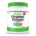 Front of Organic Protein Plant Based Protein Powder - Natural Unsweetened  Flavor in the 1.59lb Canister Size