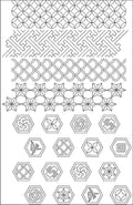 Orimono Imports - Crests Sashiko Washout Fabric Panel