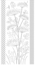 Orimono Imports - Dragonflies and Fennel Sashiko Washout Fabric Panel - Navy