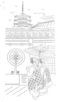 Orimono Imports - Gion Geisha Sashiko Washout Fabric Panel