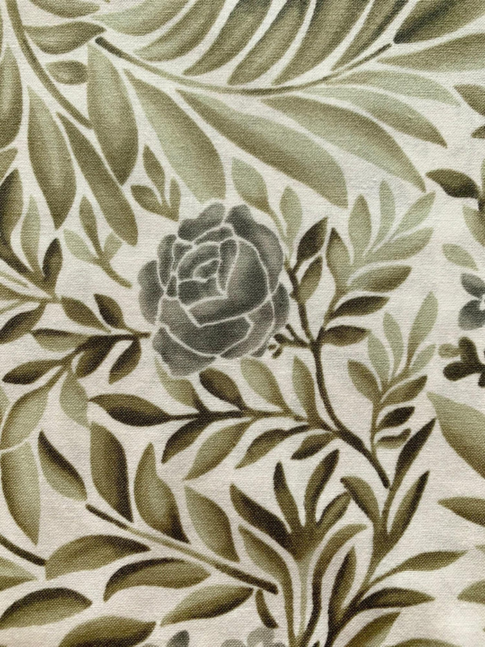 Orimono Imports - La Vie En Rose Cotton Taupe - Green