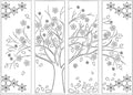 Orimono Imports - Sakura Cherry Tree Sashiko Washout Fabric Panel