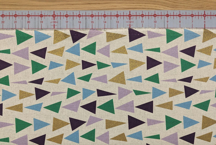 Orimono Imports - Glittering Triangle Cotton Oxford Canvas - Multicolor